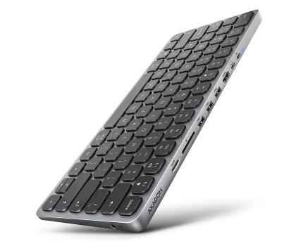 Stacja dokująca do laptopa Axagon HMC-KB-US USB-C 5Gbps KEYBOARD (US) 9in1 hub